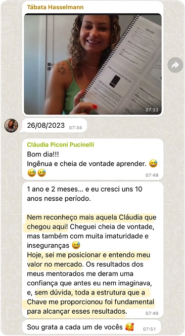 Depoimento de cliente