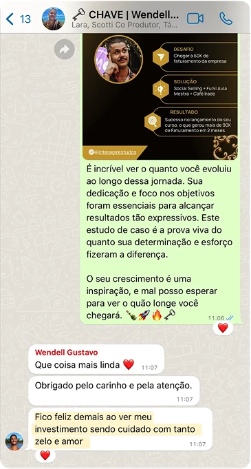 Depoimento de cliente